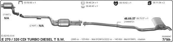 553000047 IMASAF Exhaust System Exhaust System