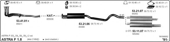 561000052 IMASAF Exhaust System Exhaust System