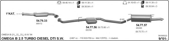 561000323 IMASAF Exhaust System