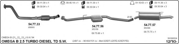 561000324 IMASAF Exhaust System