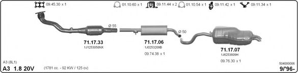 504000006 IMASAF Exhaust System
