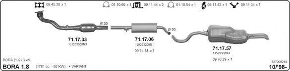 587000014 IMASAF Exhaust System