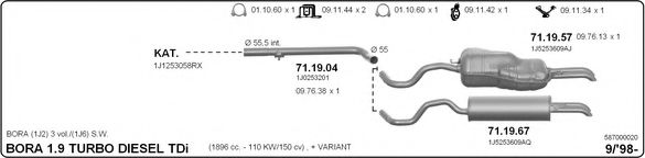 587000020 IMASAF Exhaust System