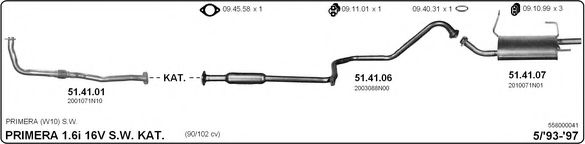 558000041 IMASAF Exhaust System