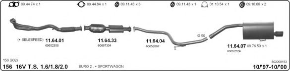 502000153 IMASAF Exhaust System Exhaust System