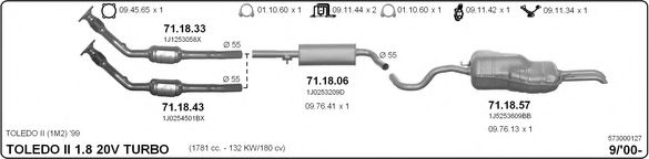 573000127 IMASAF Exhaust System