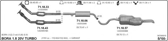 587000015 IMASAF Exhaust System