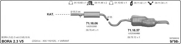 587000018 IMASAF Exhaust System