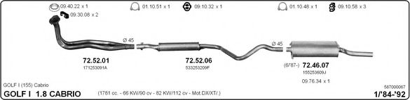 587000067 IMASAF Exhaust System