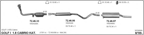 587000068 IMASAF Exhaust System Exhaust System