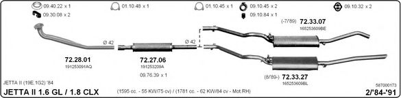 587000173 IMASAF Exhaust System Exhaust System