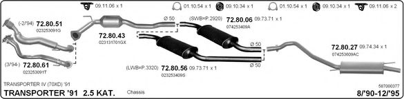 587000377 IMASAF Exhaust System