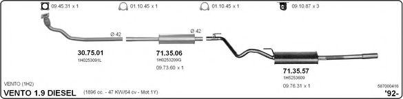 587000416 IMASAF Exhaust System