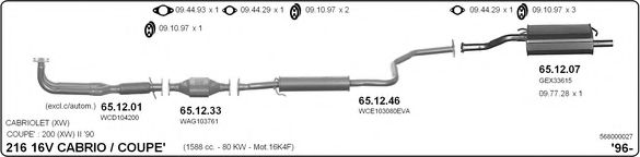 568000027 IMASAF Exhaust System Exhaust System