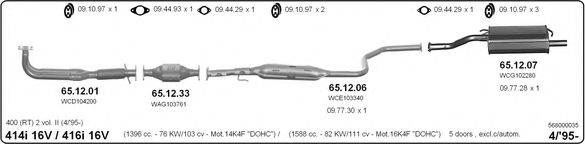 568000035 IMASAF Exhaust System