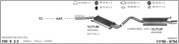 504000153 IMASAF Exhaust System Exhaust System