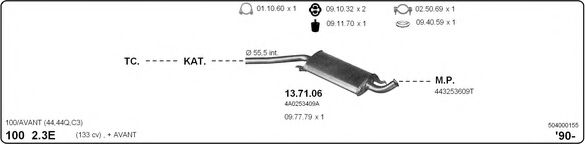 504000155 IMASAF Exhaust System