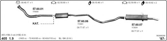 563000209 IMASAF Exhaust System