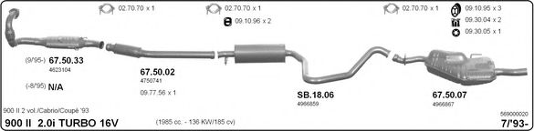569000020 IMASAF Exhaust System