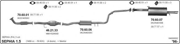 648000002 IMASAF Exhaust System Exhaust System