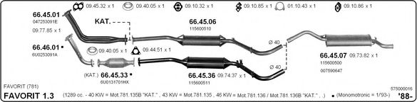 575000016 IMASAF Exhaust System Exhaust System