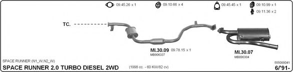 555000041 IMASAF Exhaust System