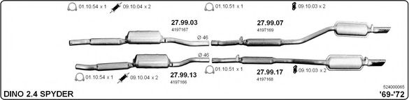 524000065 IMASAF Exhaust System Exhaust System