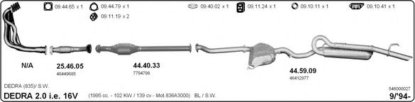 546000027 IMASAF Exhaust System