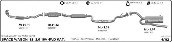 555000037 IMASAF Exhaust System