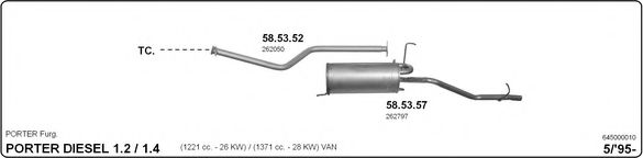 645000010 IMASAF Exhaust System Exhaust System