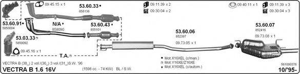 561000376 IMASAF Exhaust System Exhaust System