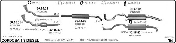 573000031 IMASAF Exhaust System