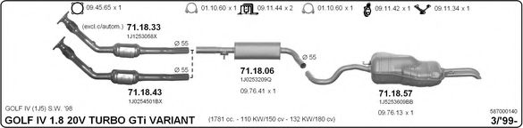 587000140 IMASAF Exhaust System Exhaust System