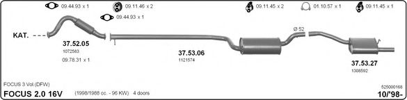 525000168 IMASAF Exhaust System