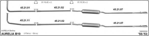 546000004 imasaf Exhaust System Exhaust System