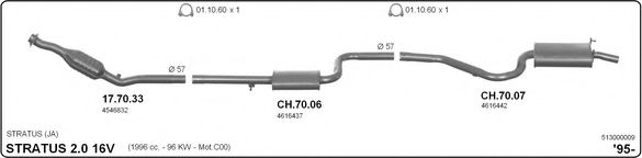 513000009 IMASAF Exhaust System Exhaust System