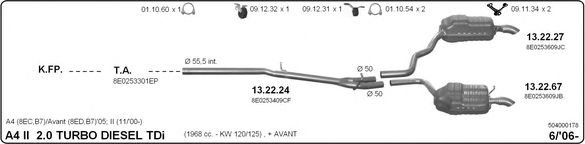 504000178 IMASAF Exhaust System