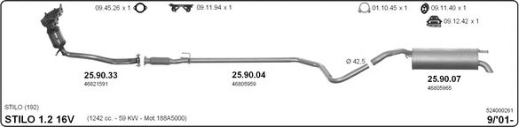 524000261 IMASAF Exhaust System