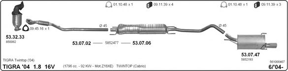 561000407 IMASAF Exhaust System