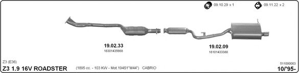 511000003 IMASAF Exhaust System