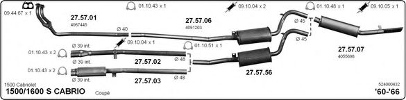 524000432 IMASAF Exhaust System