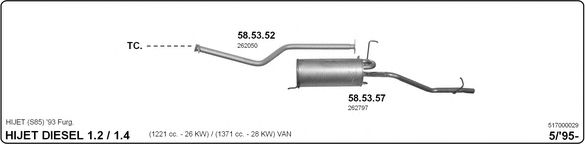 517000029 IMASAF Exhaust System Exhaust System