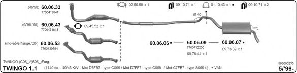 566000235 IMASAF Exhaust System Exhaust System
