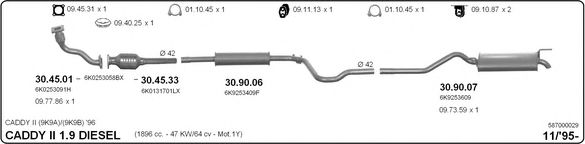 587000029 IMASAF Exhaust System
