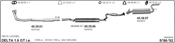546000040 IMASAF Exhaust System