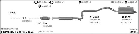 558000096 IMASAF Exhaust System