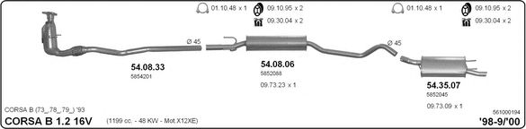 561000194 IMASAF Exhaust System