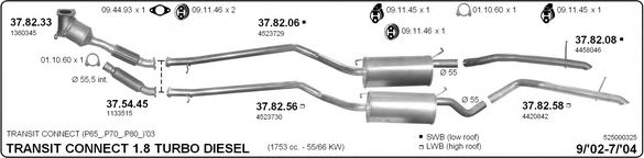 525000325 IMASAF Exhaust System Exhaust System
