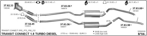 525000326 IMASAF Exhaust System Exhaust System