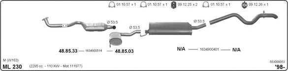 553000053 IMASAF Exhaust System Exhaust System